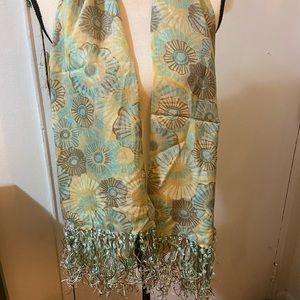 Juliana Collezion silk shimmer scarf NWT